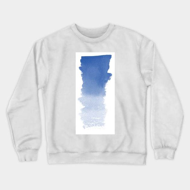 Blue Bold and Runny Brush Stroke Crewneck Sweatshirt by diplikaya